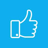 TrainLikeHome_Smooth and user-friendly experience_icon_light blue and white
