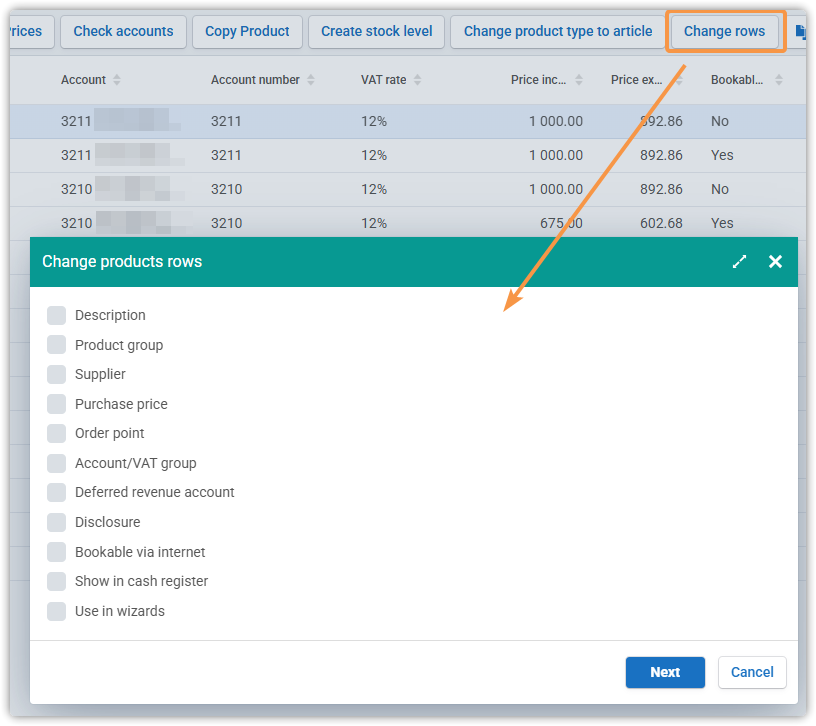 change rows-1