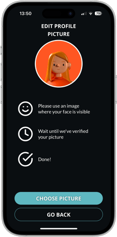 upload profile image